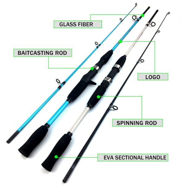 Vara de Pesca Telescópica Fibra de Carbono 11Kg de Resistência - Imagem 3