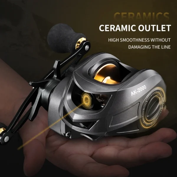 Carretilha Anti Cabeleira 8Kg Baitcasting 7.2:1 - Imagem 3