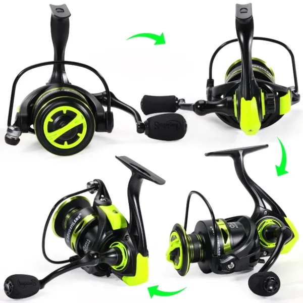 Molinete de Pesca Profissional 10kg 13 Rolamentos Series 1000-4000 - Imagem 2