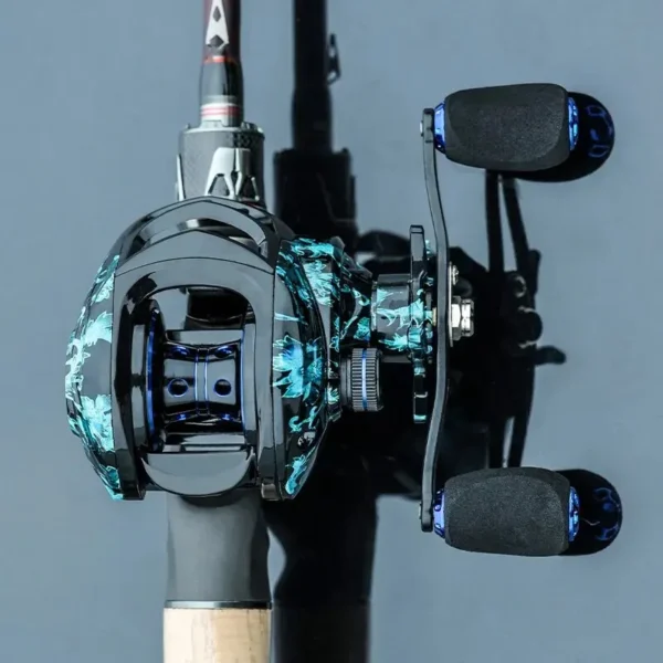 Carretilha de Pesca 10Kg Fishmax 7.2:1 Freio Magnético - Imagem 2