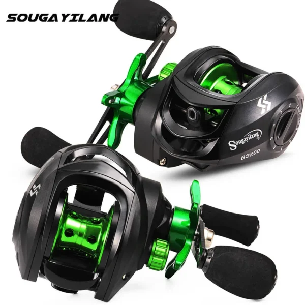 Carretilha Profissional Baitcasting Drag 10kg Anti Cabeleira 7.2:1