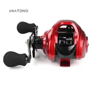 carretilha de pesca vermelha anatono
