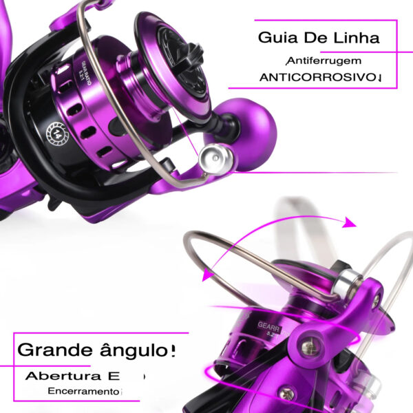 molinete de pesca com informações